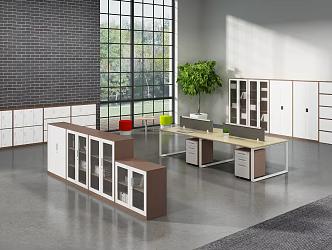 File Cabinet Storage Cabinet Wardrobe Glass Door Display Cabinet Glass Counter Storage Cabinet 3d model