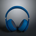 Blue Over Ear Headphones With Ergonomic Design And Soft Ear Cushions