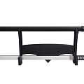 Tactical Sword With Black Ergonomic Hilt Silver Polished Blade And Non Slip Grip Design