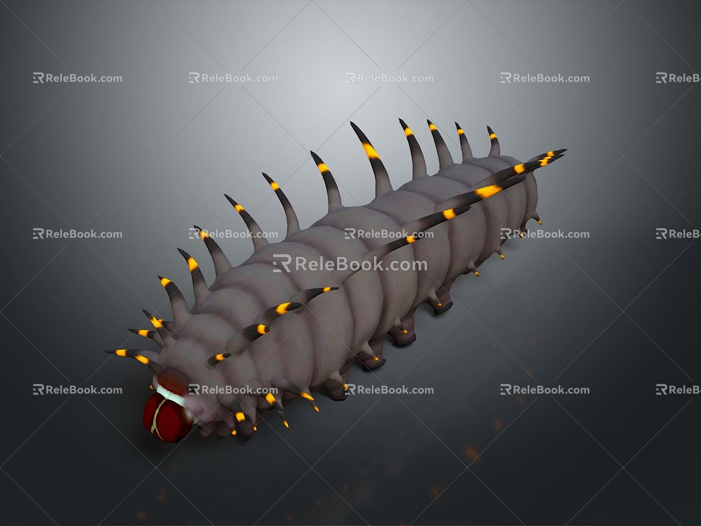 Caterpillar Butterfly Larvae Caterpillar Cartoon Caterpillar Insect Mollusk Life Supplies 3d model