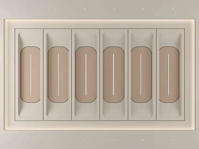 Modern Minimalist Ceiling Design With Light Paneled Sections And Sleek Lines 3d model