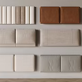 Various Upholstered Backrests In Different Colors And Textures For Home Decor