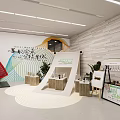 Modern Art Design Exhibition Space With Display Panels And Framed Artworks