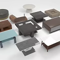 Various Modern Design Coffee Tables With Wood Marble Glass And Different Shapes