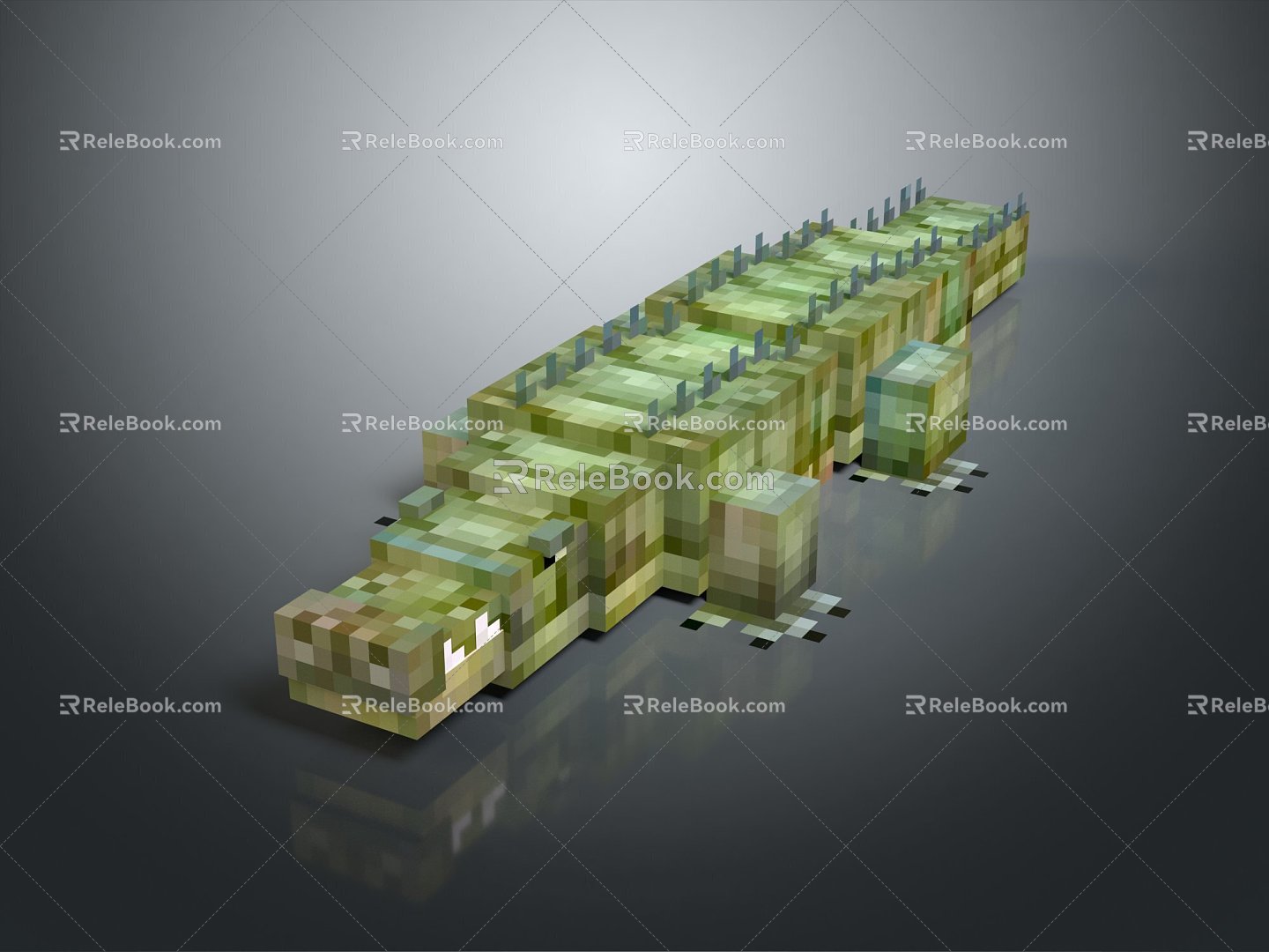 Modern Crocodile Alligator Nile Crocodile carnivore 3d model