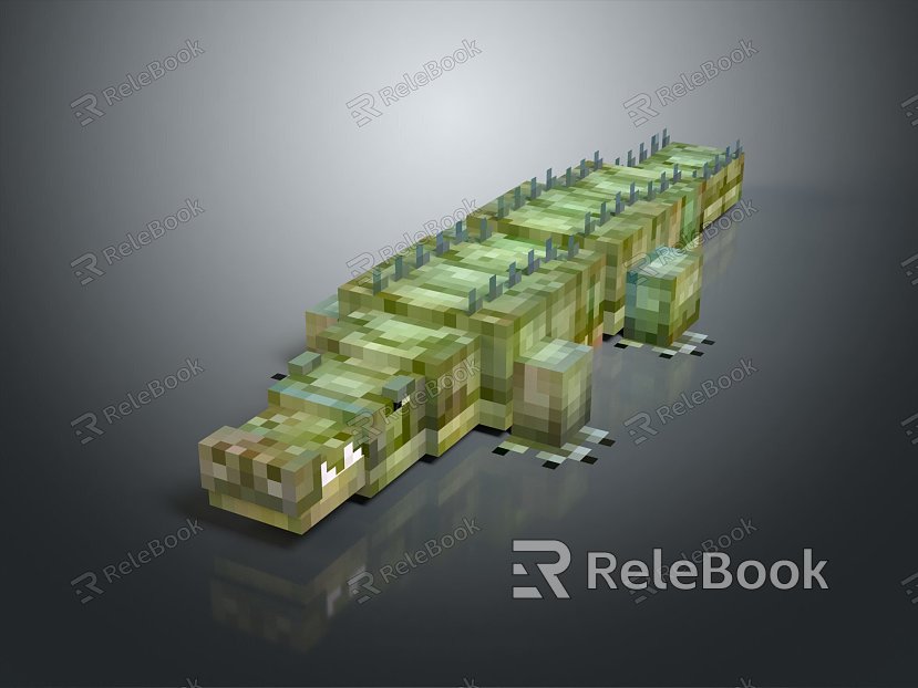 Modern Crocodile Alligator Nile Crocodile carnivore model