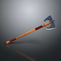 Tomahawk Axe Wooden Axe Handle Axe Mountain Axe Chopping Wood Axe Chopping Wood Axe Magic Axe 3d model
