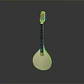 Traditional Wooden Chinese Lute Handmade Musical Instrument for Home Decor Use