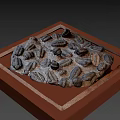 Detailed Trilobite Fossil Model Display With Intricate Shell Patterns And Arrangement