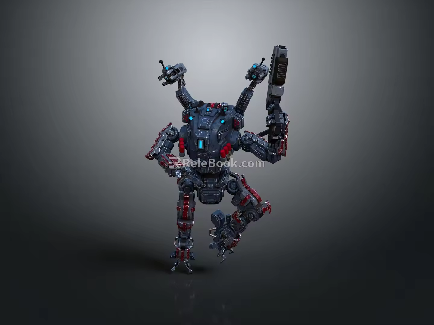 Modern Robot Mech Warrior Mech Soldier Machine Battlearm Mechanical Battlearm 3d model