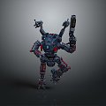 Modern Robot Mech Warrior Mech Soldier Machine Battlearm Mechanical Battlearm 3d model