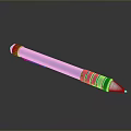 Stylish Blue Pen with Yellow Top Silver Tip and Blue Grip