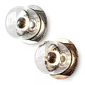 Modern Wall Lamps With Transparent Glass Shade And Metal Base Warm Light