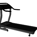 Modern Fitness Treadmill With Digital Display Screen And Black Silver Frame Design