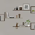Bookshelf wall shelf 3d model