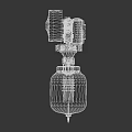 Mechanical Weapon Featuring Transparent Casing Metal Gear Mechanism And Silver Handle