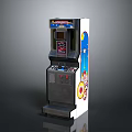 Vintage Arcade Gaming Machine With Classic Screen And Control Panel Design 3d model