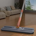Modern Flat Mop For Household Cleaning Wooden Floor In Living Room With Easy To Use
