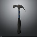 Sturdy Claw Hammer Hardware Tool With Blue Handle Grip Essential For Construction And DIY