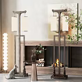 New Chinese floor lamp floor lamp combination 3d model