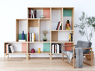 Nordic Bookcase 3d model