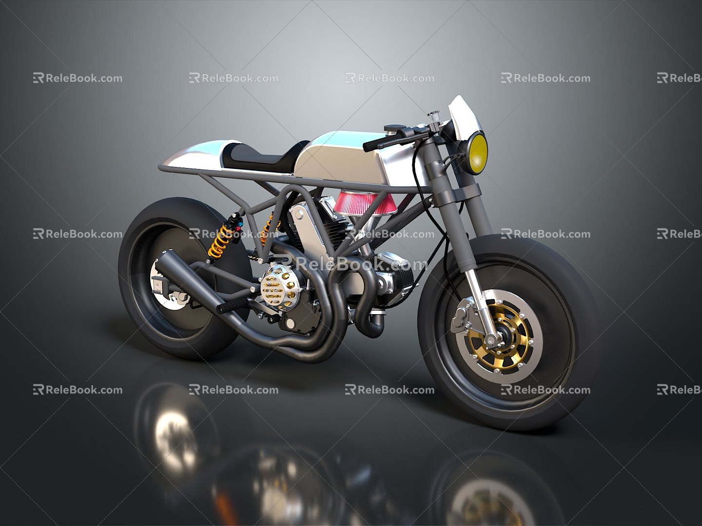 Motorcycle Two-wheeled Motorcycle Cross-country Motorcycle Road Race Motorcycle Motor Vehicle Transport 3d model