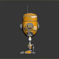 Robot Assistant Small Robot Butler Robot Butler Figure Game Figure 3d model