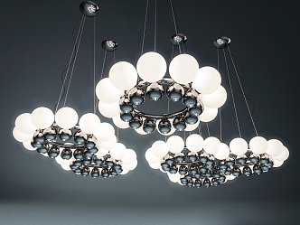 Modern special-shaped chandelier 3d model