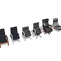 Different Types of Modern Office Chairs with Leather Upholstery and Adjustable Features