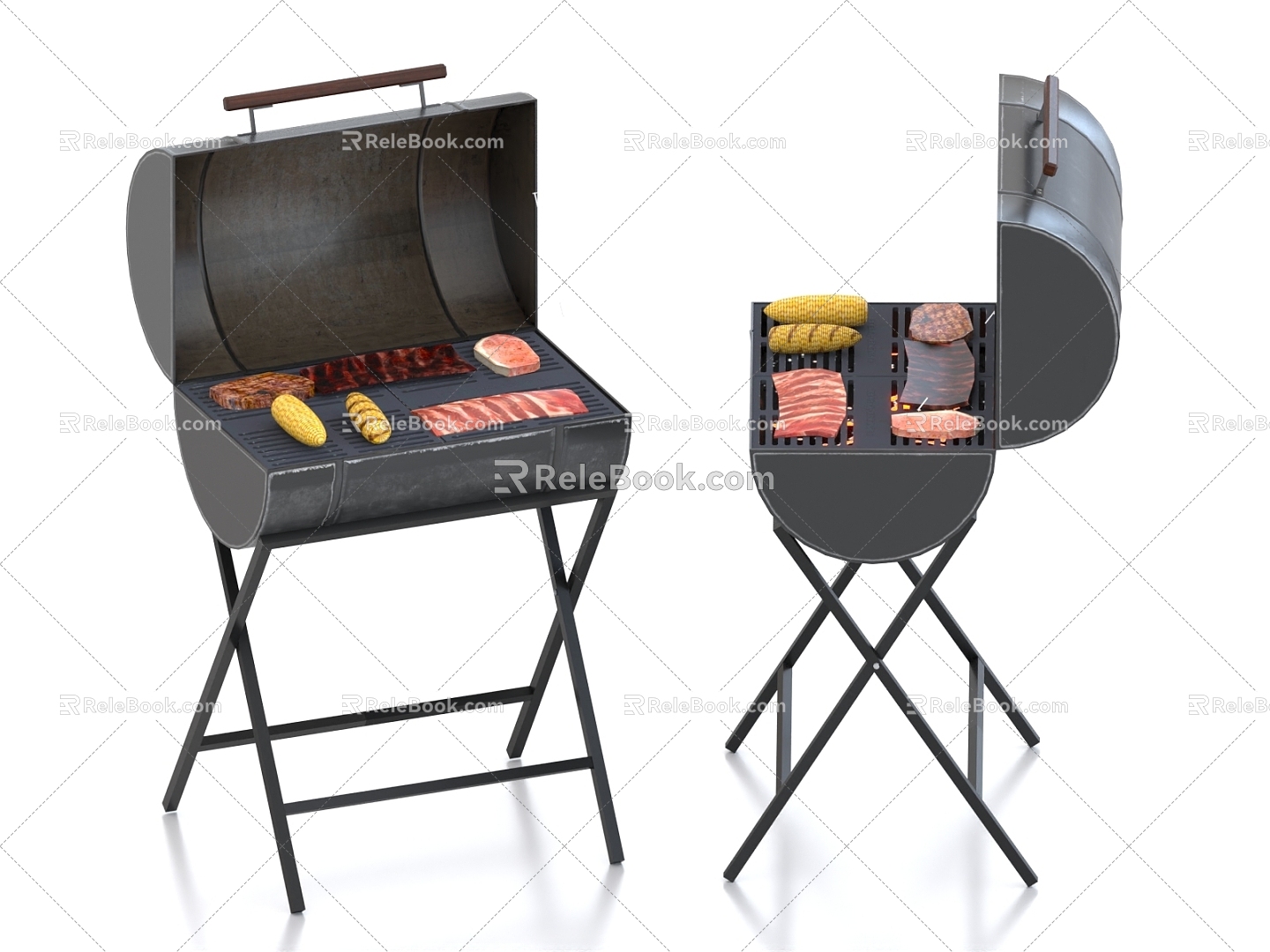 Barbecue Grill Grill Table Barbecue Grill 3d model