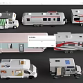 Modern RV Camper Trailer 3d model