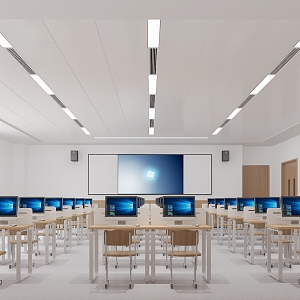 Computer Classroom 3d model