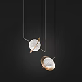 Modern Designer Pendant Lights With Geometric Shapes Glass And Metal Elements