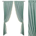 Stylish Curtains With Pom Pom Trim And Various Texture Options For Decor