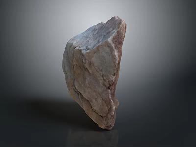 Natural Wooden Stone With Rough Surface And Natural Texture For Home Decoration 3d model