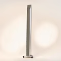 Silver Vertical Column Standing Speaker With Wheel Base And Halo Lighting Effect