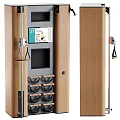 Wall Mounted Sports Training Equipment With Multiple Grips Storage And Display Screen For Plates