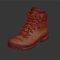 Brown High Top Hiking Boots With Lace Up Design And Rugged Outdoor Sole