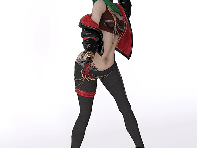 Beauty hand game character 3d model