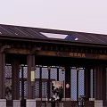 Classical Chinese Garden Landscape Featuring Traditional Carved Roof Lattice Windows And Decorative Columns