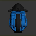 Blue Racing Motorcycle With Number 20 Black Seat And Yellow Rims
