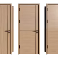 Modern swing door combination 3d model