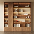 Middle Style Bookcase 3d model