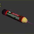 Green Sealant Tube With Red Stripe And Yellow Tip For Sealing Applications