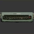 Vintage Olympia Teal Typewriter With Mechanical Keyboard Classic Design And Retro Style
