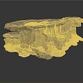 Unique Layered Rock Formation With Textured Surfaces And Natural Stone Structures