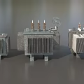 Industrial Power Transformers With Heat Sinks Terminal Posts And Control Meters