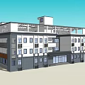 Modern Multi Story Building Exterior Design With Clean Lines And Windows