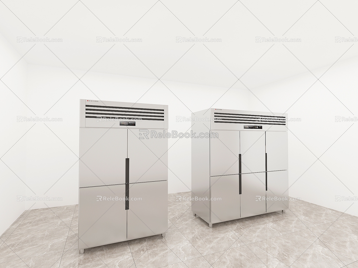 Commercial refrigerator 3d model