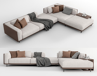 Modern corner sofa multiplayer corner sofa 3d model